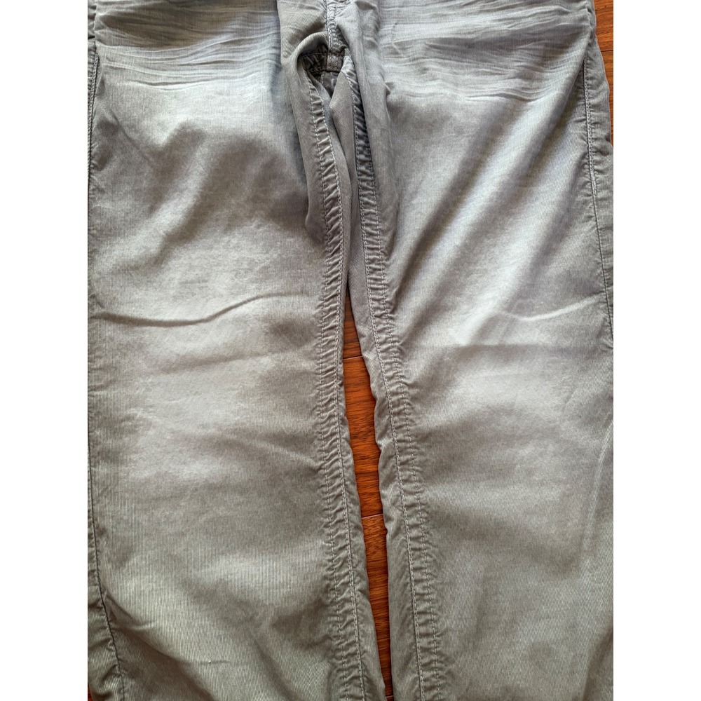 True Religion Ricky Corduroy Pants Mens 33 Grey Straight Leg Flap Pocket Buddha - Picture 5 of 8